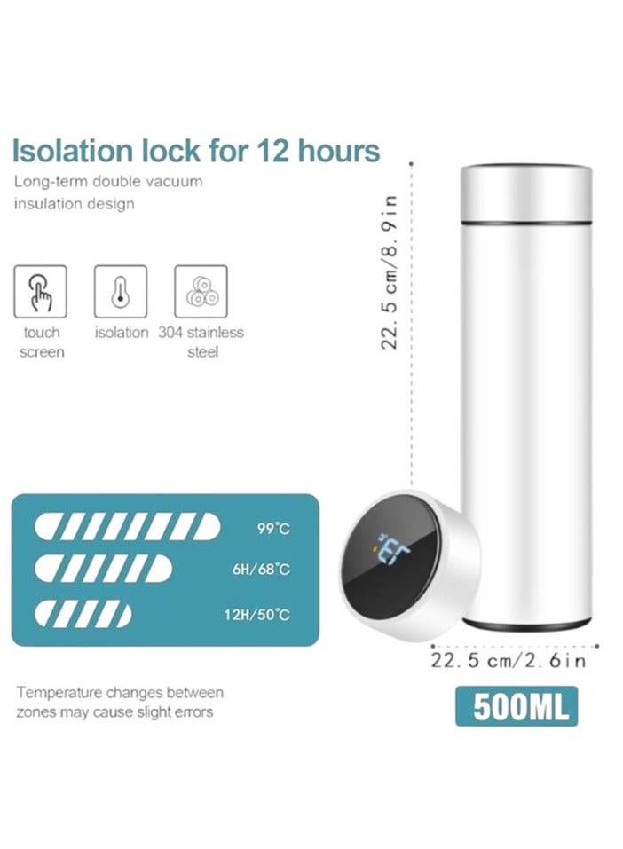Smart Cup Smart Thermos Cup, Smart Water Bottle, 500ml LED Temperature Display Thermos Cup, Stainless Steel Vacuum Travel Mug - Image 2