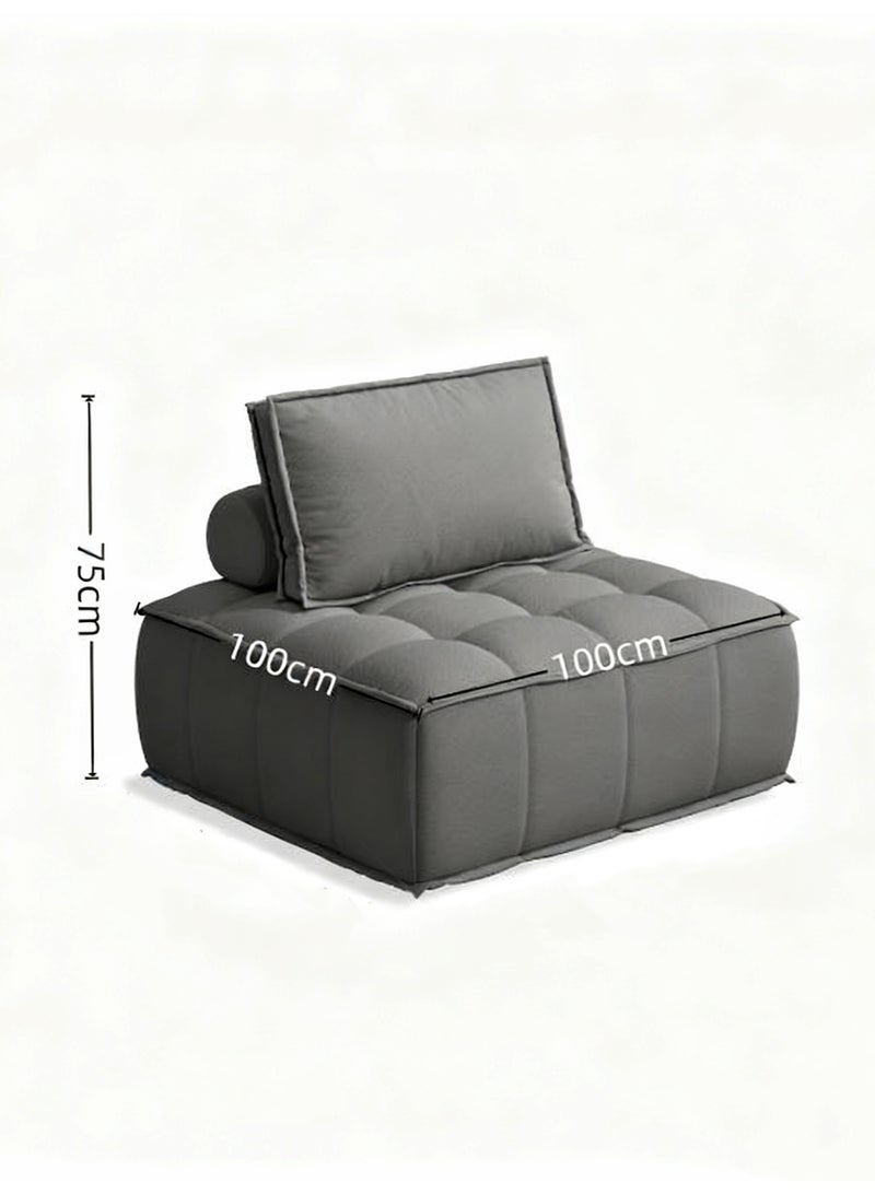 NEWLAN Modular Grey Cube Sofa - Combinable, Lightweight, Easy to Clean, Ergonomic Compressed Sofa - Image 2