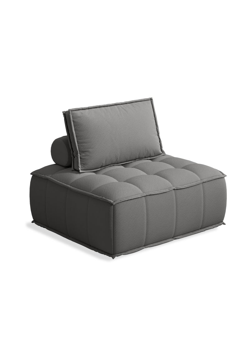 NEWLAN Modular Grey Cube Sofa - Combinable, Lightweight, Easy to Clean, Ergonomic Compressed Sofa - Image 1