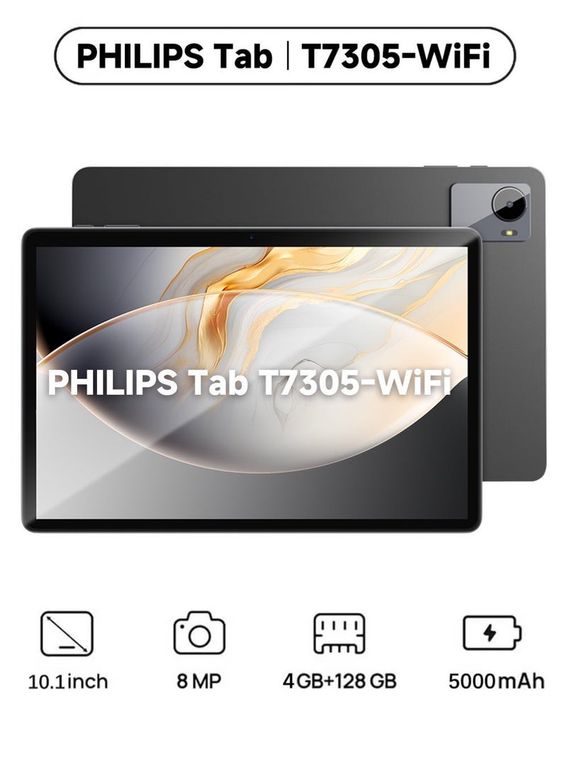فيليبس ‌جهاز فيليبس T7305 اللوحي 2025، 10.1 بوصة، رمادي، 4 جيجابايت رام، 128 جيجابايت، واي فاي‌ - Image 1