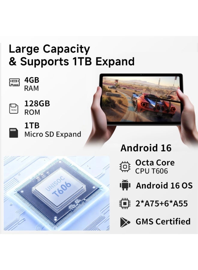 فيليبس ‌جهاز فيليبس T7305 اللوحي 2025، 10.1 بوصة، رمادي، 4 جيجابايت رام، 128 جيجابايت، واي فاي‌ - Image 5