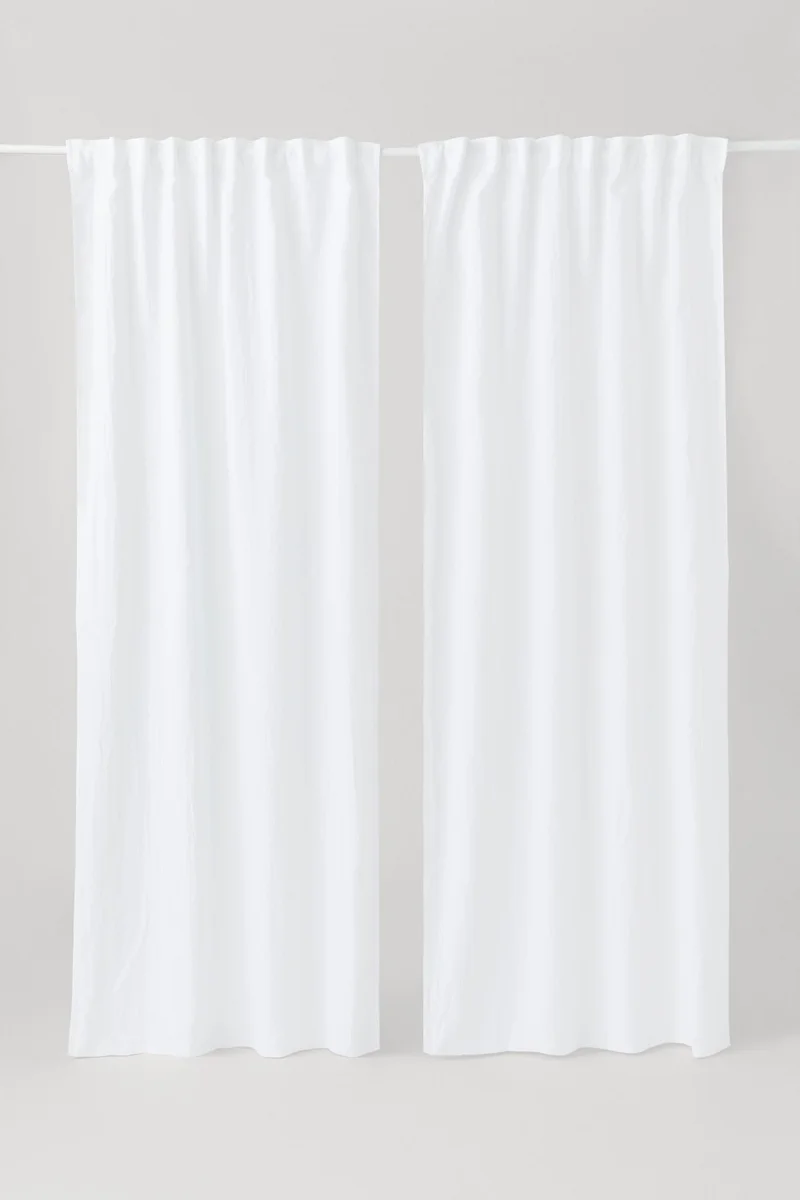 H&M 2-pack multiway linen curtains