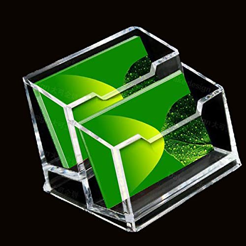 SNDIA 2-Tier Clear Business Card Holder – Transparent Acrylic Visiting Card Display Stand & Desk Organizer for office - Image 5