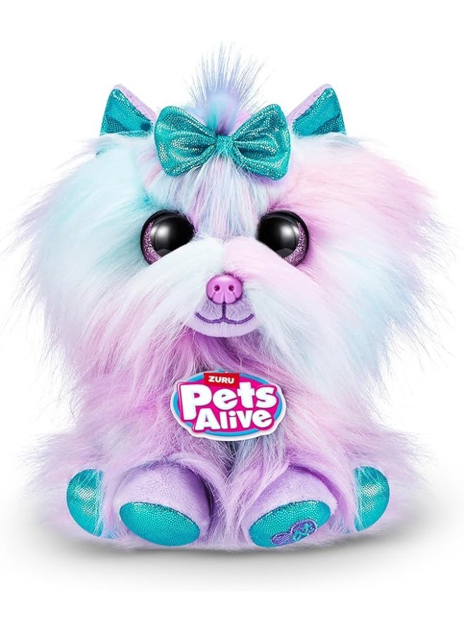 Pets Alive زورو بيتس أليف متجر الحيوانات الأليفة مفاجأة السلسلة 3 جرو محشو تفاعلي - ميزة التحدث والتكرار مع مجموعة الشفاء، متنوعة - Image 5