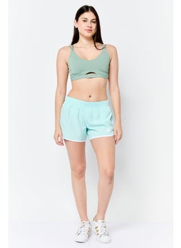 Adidas Women Sportswear Fit 4 Inseam Running Short, Semi Flash Aqua  - Image 4