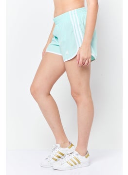 Adidas Women Sportswear Fit 4 Inseam Running Short, Semi Flash Aqua  - Image 3