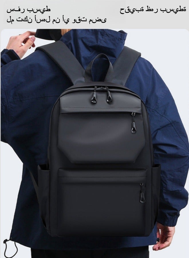 XiuWoo Large-capacity Backpack, Business Backpack, Machine Model Backpack, Computer Bag - Black 33*46*18cm  - Image 4