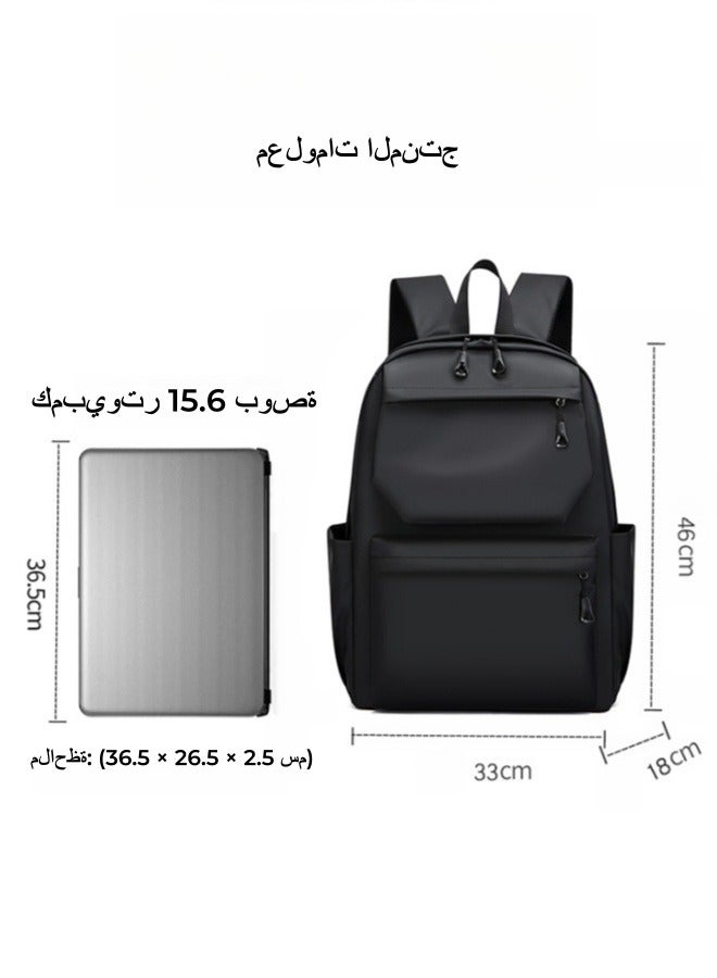 XiuWoo Large-capacity Backpack, Business Backpack, Machine Model Backpack, Computer Bag - Black 33*46*18cm  - Image 5