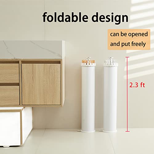 JOOM Tripod Clothes Drying Rack, Garment Rack Portable and Foldable Space Saving Laundry Drying Rack - Drying Rack Clothing Floor Folding Balcony Bedroom Household Wooden - Image 5
