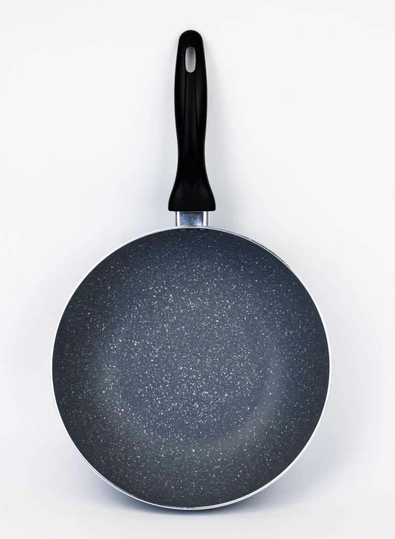 Wilson 26cm Aluminium Pressed Wok Pan Non- Stick, Induction, Marble coated - Image 1