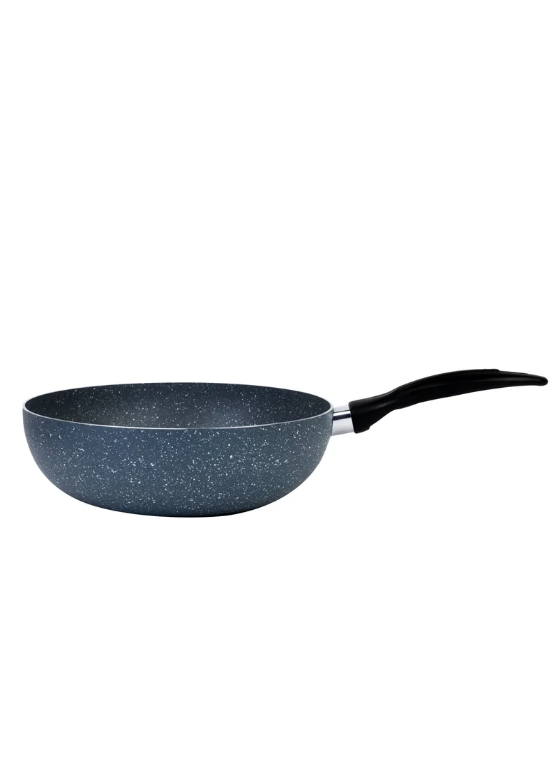 Wilson 26cm Aluminium Pressed Wok Pan Non- Stick, Induction, Marble coated