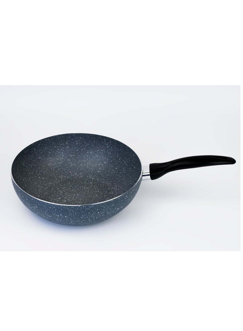 Wilson 26cm Aluminium Pressed Wok Pan Non- Stick, Induction, Marble coated - Image 4