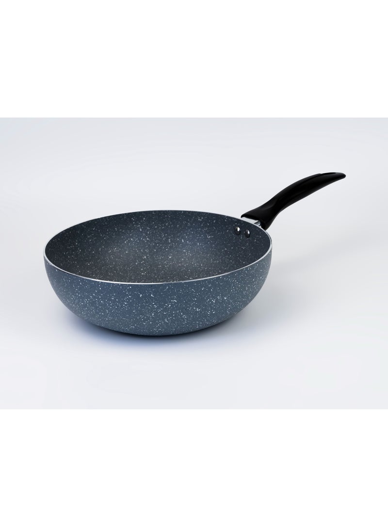 Wilson 26cm Aluminium Pressed Wok Pan Non- Stick, Induction, Marble coated - Image 3