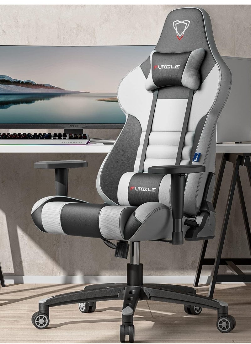 Generic Furgle Gaming Chair – 4D Adjustable PU Leather Ergonomic Racing Chair with Tilt Backrest, Swivel Base & Head Support – Heavy Duty Gamer Seat for PC & Console  - Image 5