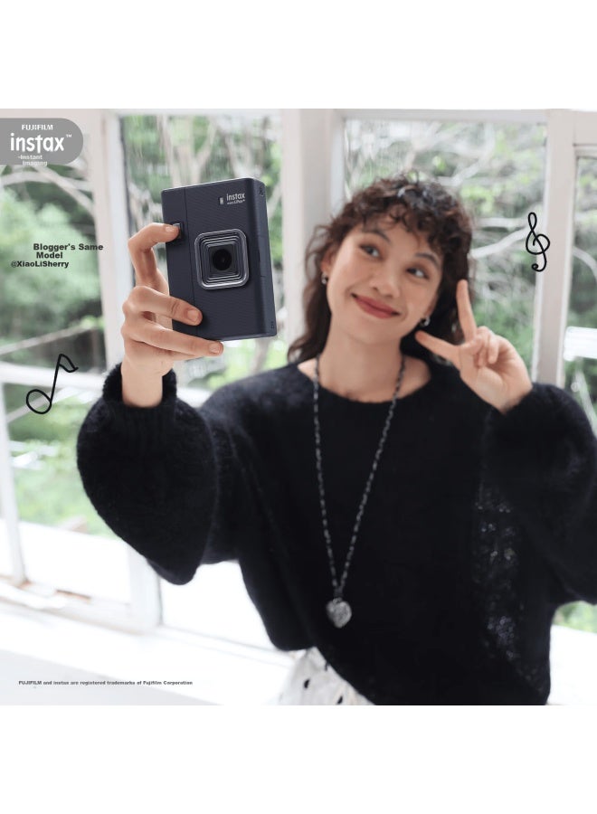 Instax Fujifilm Digital Instant Camera Liplay+ Midnight Blue - Image 1