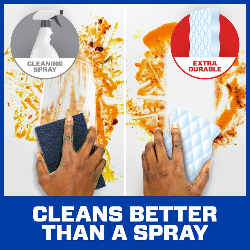 Mr Clean Mr. Clean Magic Eraser Sponge, All Purpose Cleaner, Cleaning Scrubber, Kitchen, Bathroom, Shower, Oven, Cleaning Supplies, Variety Pack with 1 Ultra Thick, 2 Ultra Foamy, & 3 Extra Durable, 6ct - Image 2