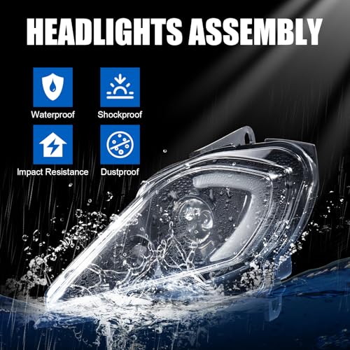 Fancemot LED Headlights DRL Compatible with Yamaha Raptor 250 350 700 20042026 Turn Signal Lights for YFZ 450 450R 450X 20042026 High Low Beam Lights for Wolverine 350 450 20062010 - Image 3