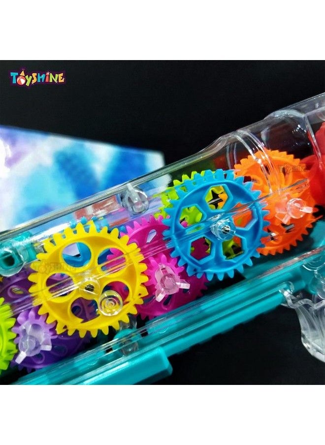 Toyshine لعبة مسدس شفافة للأطفال بعمر من 2 إلى 5 سنوات مع أضواء ثلاثية الأبعاد وموسيقى، متعددة الألوان (وحدة واحدة)  - Image 3