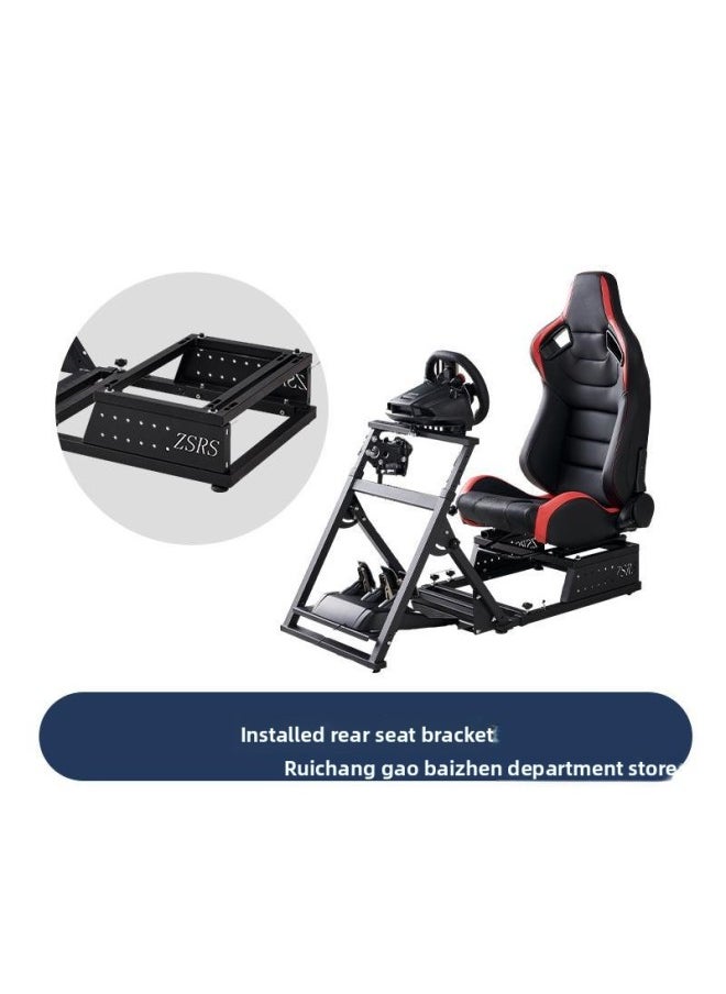 Generic - Racing Simulator Folding Game Steering Wheel Bracket G29G27CSWT300RSG923 Magic Claw R5r9-Product Color:Second Generation Panel Pedal Anti-turnover + Gear Position + Handbrake Please Note The Simulator Model - Image 1
