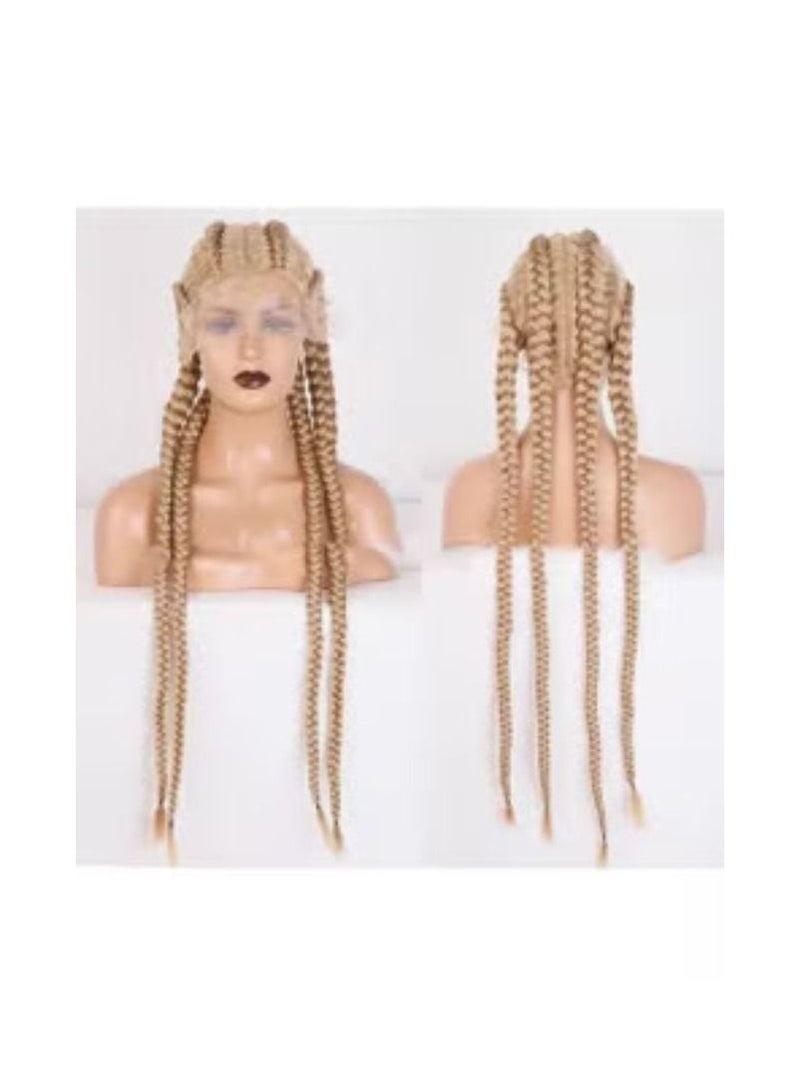 شعر مستعار أوروبي وأمريكي جديد شعر مستعار أربعة حبلا جدائل قذرة ضفائر واقعية أغطية رأس دمية طبيعية لون الشعر رقم 27613