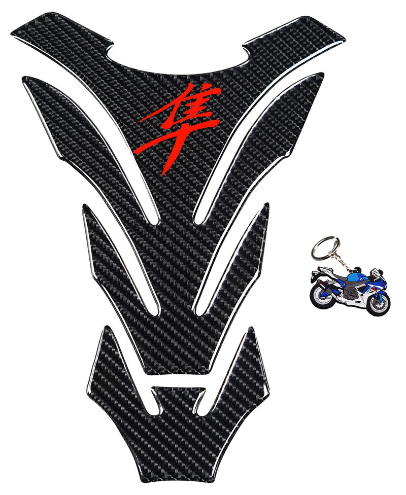 REVSOSTAR Real Carbon Fiber Motorcycle Tank Pad Gas Oil Fuel Tank Pad Vinyl Decal Tank Protector Motorcycle Stickers For HAYABUSA All Models - Image 2