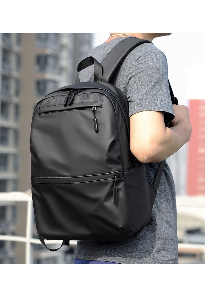 Angmei - Classic Travel Laptop Business Backpack, School Bag with USB Charging Port and Laptop Compartment for Men,black - Image 1