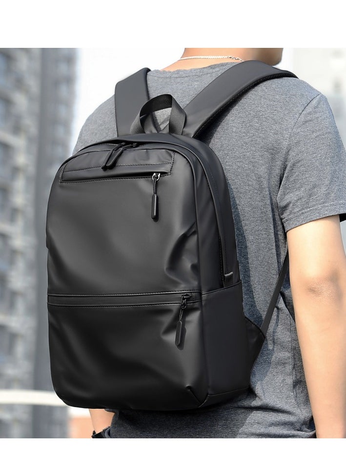 Angmei - Classic Travel Laptop Business Backpack, School Bag with USB Charging Port and Laptop Compartment for Men,black - Image 1