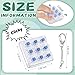 Axlksia Keyboard Fidget Toy Fidget Clicker Keyboard Fidget Keychain Button Fidget Gifts for Adults to Relieve Stress and Pass Time Style E - Image 4