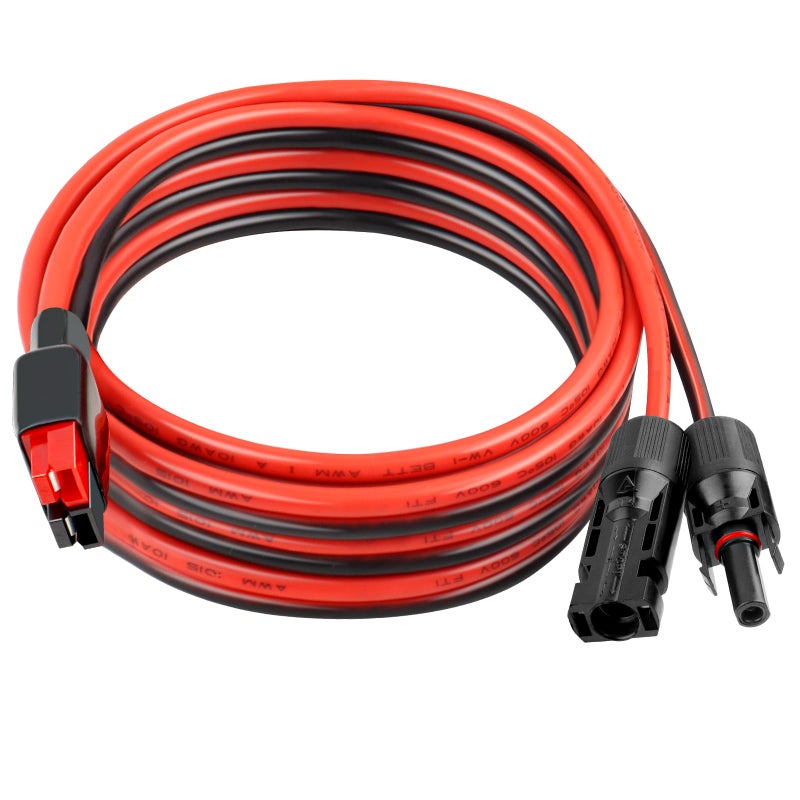 XRDS -RF XRDS RF 10AWG Solar Panel to AndersonStyle Connector Extension Cable 10FT Tinned Copper Wire 600V Rated HighTemperature Resistance for Solar Power Systems and Battery Connections - Image 2