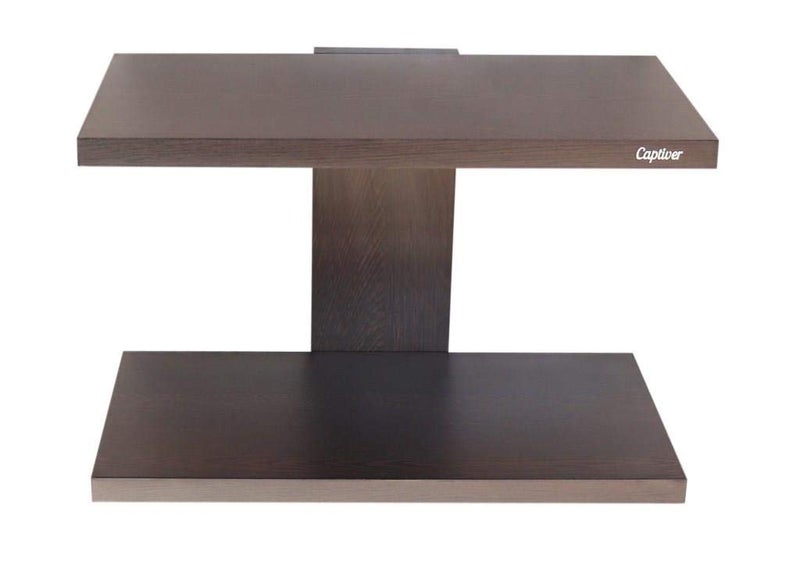 Captiver Engineered Wood Wall Mounted Set Top Box Stand Holder Shelf (Tier 2, Wenge) Living Room Shelves Keeping Wi-fi Sttop Antique Display Office Bedroom Kitchen Racks Storage - Image 5