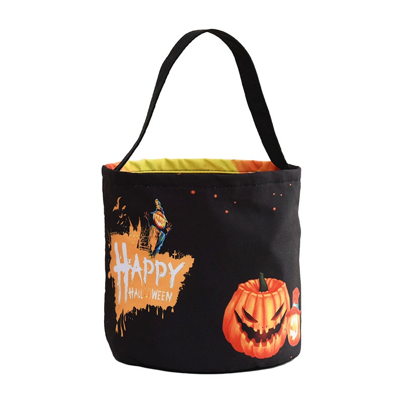 LED Light Up Halloween Bucket Halloween Tote Bags With handle 3 Light Modes Reusable Halloween Candy Bags Gift Bags for Children Halloween Themed Party - Image 1