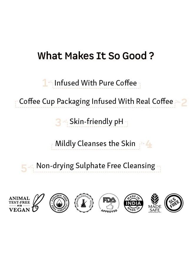 MCaffeine Coffee Body Exfoliation Kit With Body Scrub Body Wash & Bath Glove ; Exfoliates Deeply Cleanses Polishes & Removes Tan ; Skin Care Combo For All Skin Types  - Image 5