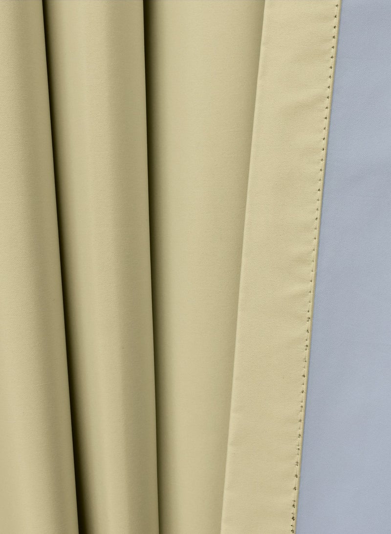 Black kee 2 piece 100% Blackout Satin Curtains with Grommets for Living Room, Bedroom Kids Bedroom Study Exhibition Hall with Silicon Finish Sound and Heat Insulation - Image 3