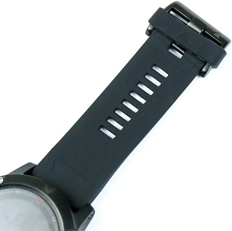 klarako 10Pcs Rubber Watch Strap Loops Black Replacement Watch Bands Keeper Holder Retainer for Garmin Fenix 5/5s/5x Series - Image 5