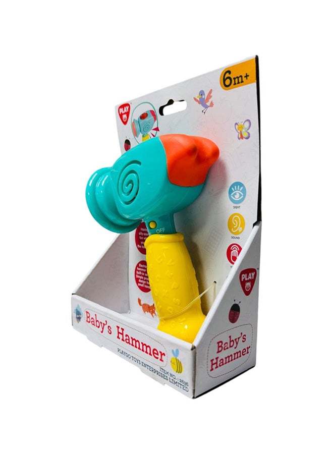 PLAYGO مطرقة الأطفال من بلاي جو - لعبة مطرقة مع تأثير صوتي مدمج - Image 3