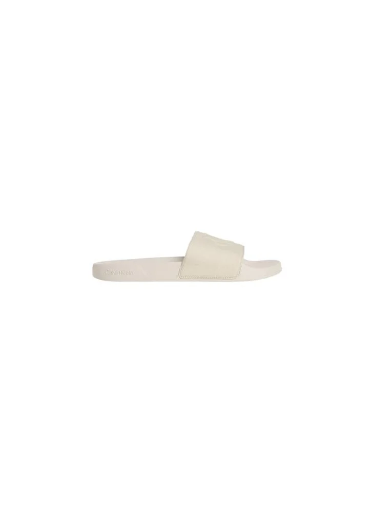 CALVIN KLEIN Essential Monogram Canvas Slide Sandals