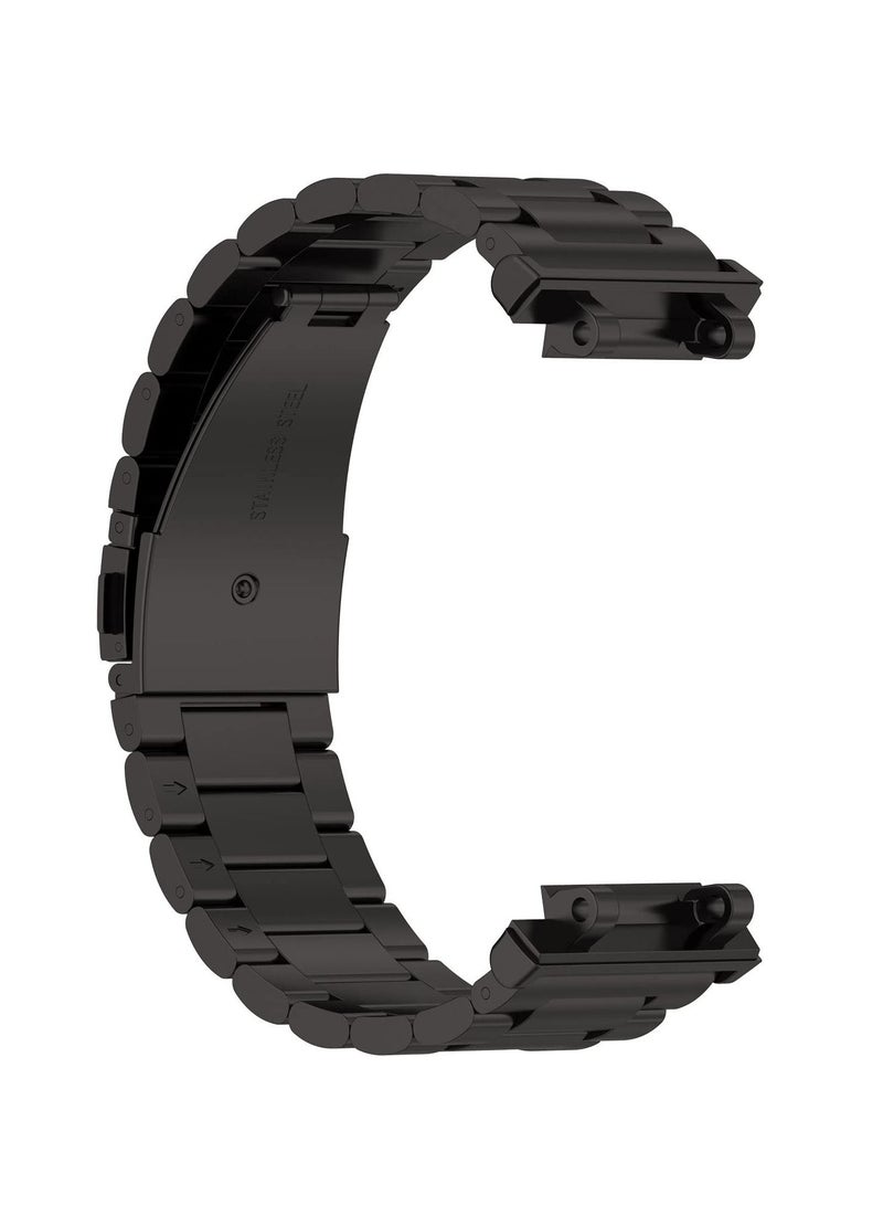 Bands Compatible for Amazfit T-Rex 2 Band Men Metal Adjustable Stainless Steel Cool Wristband Bracelet Accessories Replacement Strap for Amazfit T-Rex 2 Smartwatch - Image 3