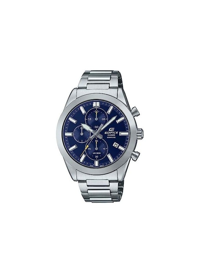 Casio Edifice Men's Watch - EFB-710D-2AVUDF Blue Dial, Silver Band - Image 1