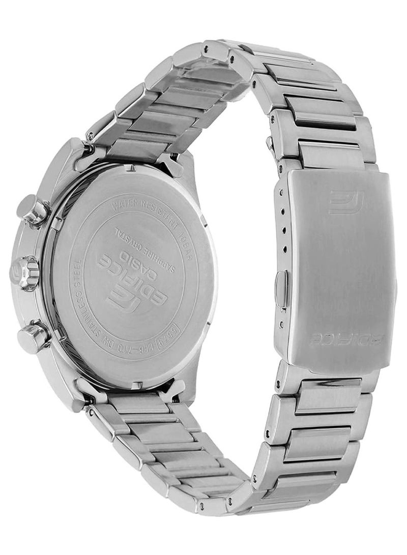 Casio Edifice Men's Watch - EFB-710D-2AVUDF Blue Dial, Silver Band - Image 3