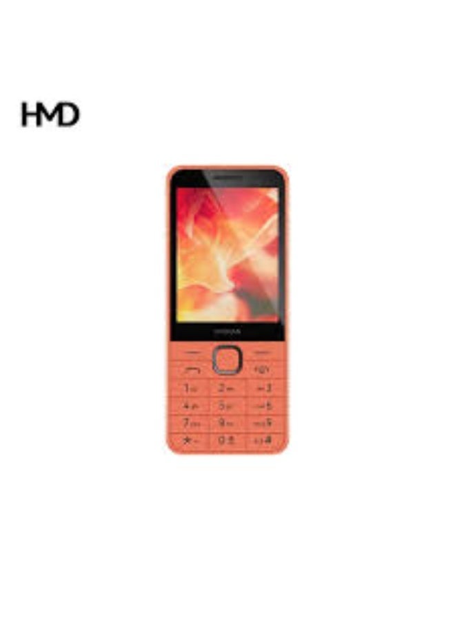 أتش أم دي هاتف مميز HMD 215 4G بدعم شريحتين مع راديو FM لاسلكي، USB Type-C وبطارية طويلة العمر – برتقالي - Image 1