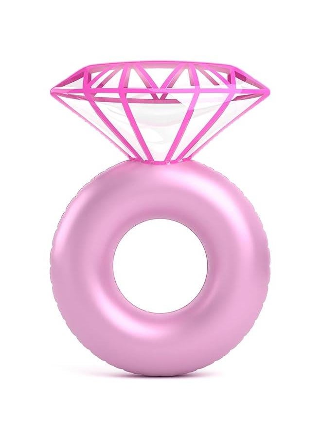 HOOKOR - Inflatable Diamond Ring Pool Float - Engagement Ring Bachelorette Party Float Stagette Decorations Swimming Tube Floaty Outdoor Water Lounge for Adults & Kids - Image 1