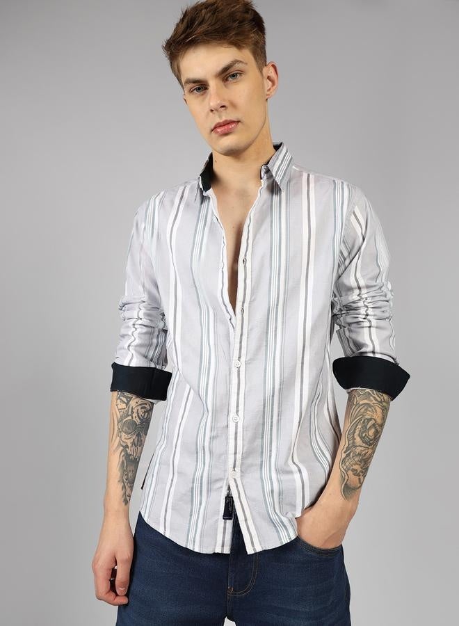 Dennis Lingo Regular Fit Multi Colour Cotton Shirt – Classic and Comfortable  - Image 1