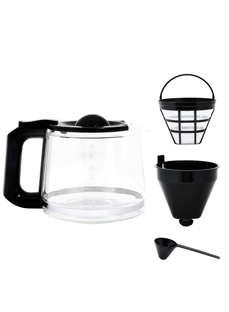 آني مورننغ صانعة قهوة بالتقطير، 10 أكواب سعة 1.5 لتر، آلة قهوة بواجهة لمس قابلة للبرمجة، تشغيل/إيقاف تلقائي، وظيفة منع التقطير، التحكم في قوة التخمير، صفيحة تسخين، 900 واط - SH21615S - Image 4