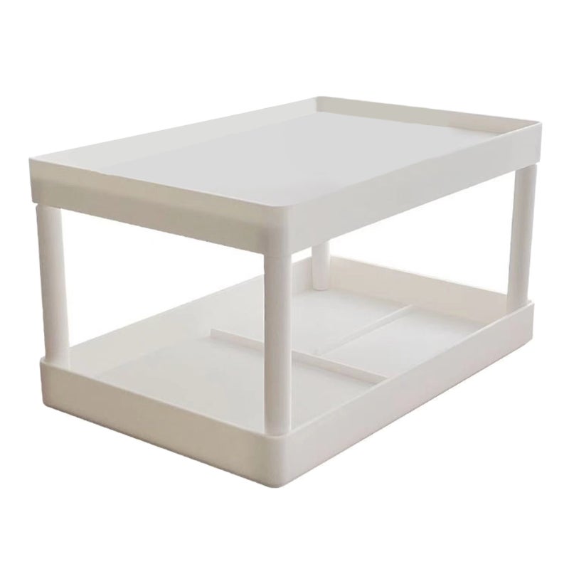 Makeup Stand 2 Layer Organizer Bedroom Office Student Dormitories Desktop Debris Storage Rack Small - Image 1