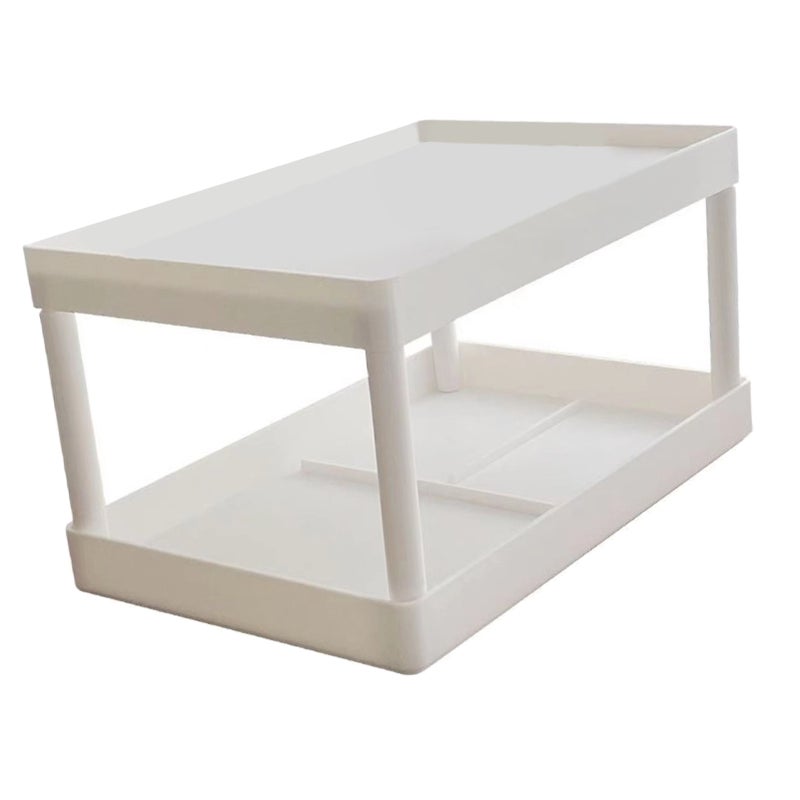 Makeup Stand 2 Layer Organizer Bedroom Office Student Dormitories Desktop Debris Storage Rack Small - Image 4