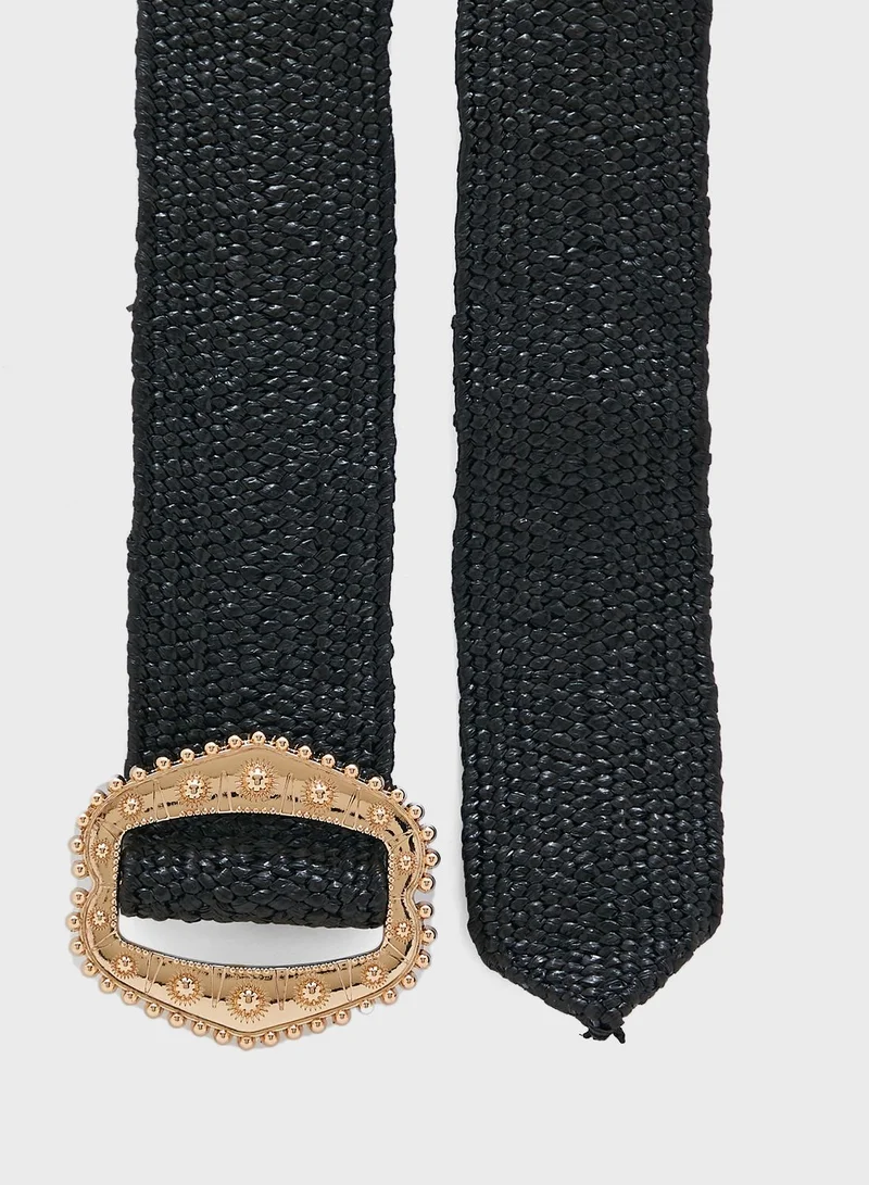 PIECES Casual Allocated Hole Belt