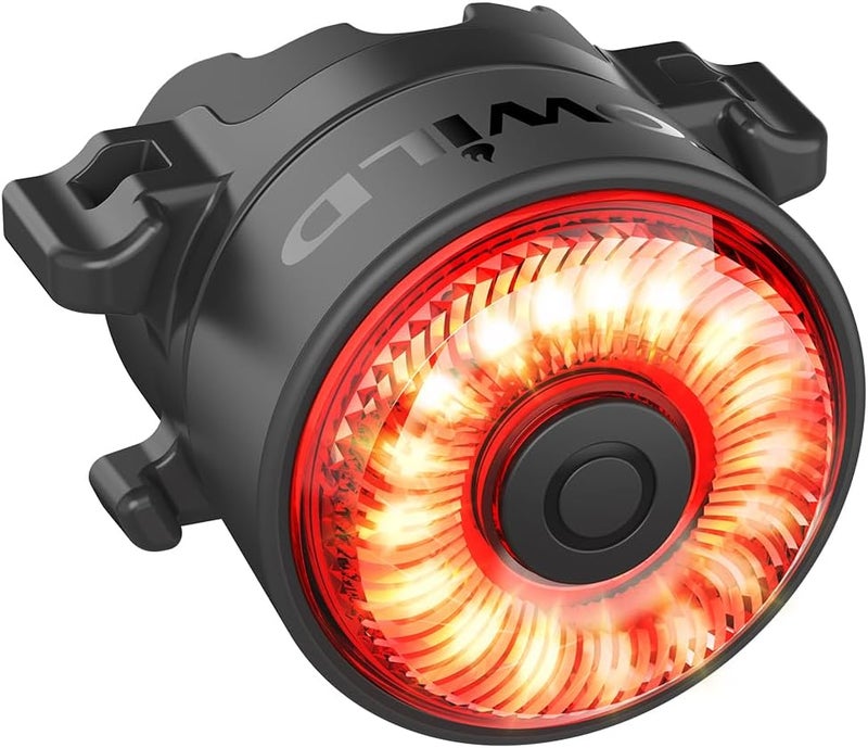 TOWILD TL03 Bike Tail Light Smart Brake Sensing Bike Rear Lights,Type-C Cable Waterproof Bicycle Back Lights Led Rechargeable Auto On/Off Flash Strobe Safety Red Taillight for Road Cycling Commuting - Image 1