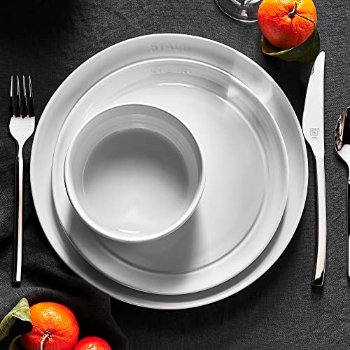 Staub Ceramic Dinnerware 12-pc Set - White - Image 3