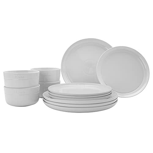 Staub Ceramic Dinnerware 12-pc Set - White - Image 1