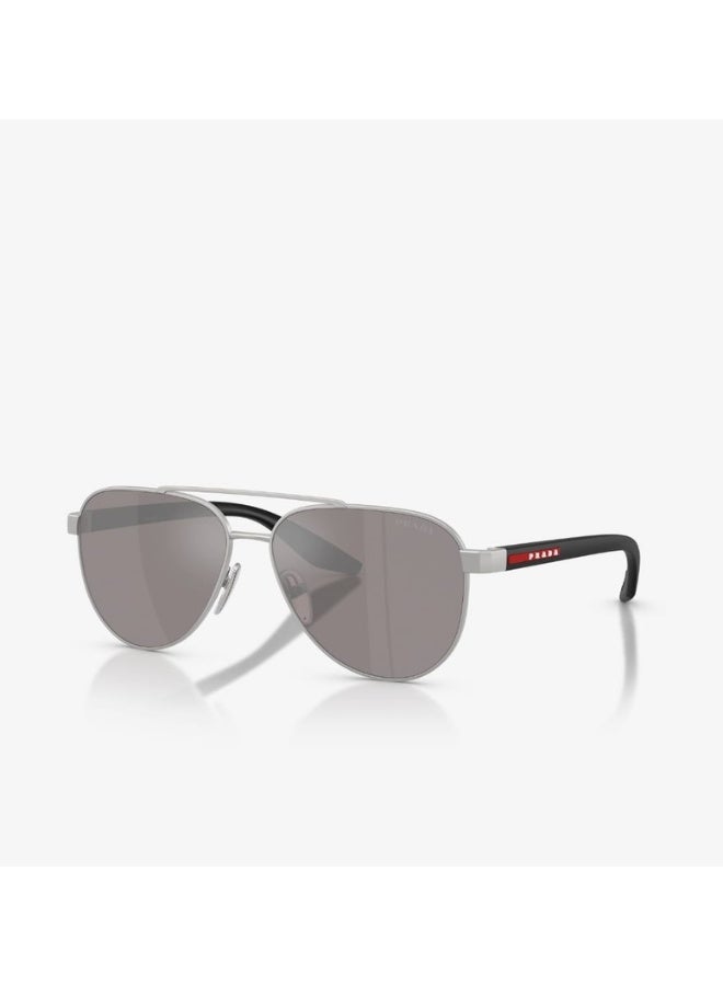 PRADA linea Rossa Aviator Matt Champagne Sunglasses PS A52S 18X801 Size 58 - Image 1